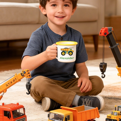 personalized enamel mug