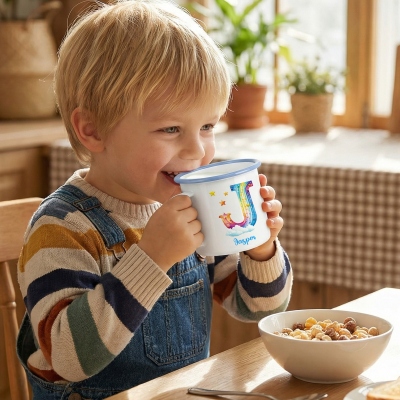 personalized enamel mug