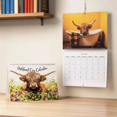 Hochlandrind-Kalender 2026