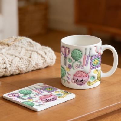 mug with color inside