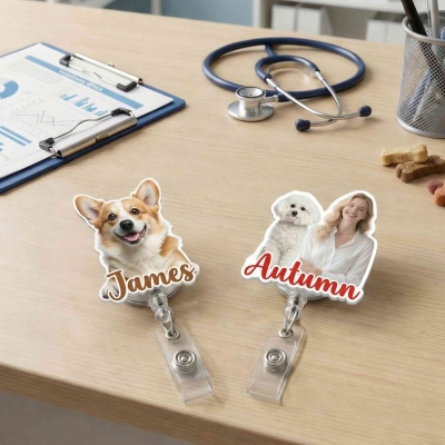 Pet Photo Badge Reel