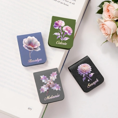 Magnetic Leather Bookmark