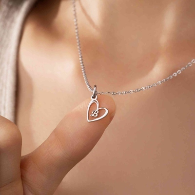 Initial Heart Necklace