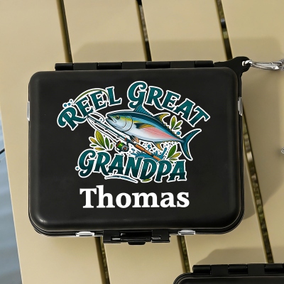 metal fishing lure with lure tool box