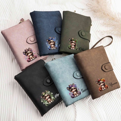 Leather Wallet Card Holder