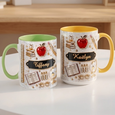 mug with color inside