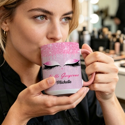 mugg med färg inuti