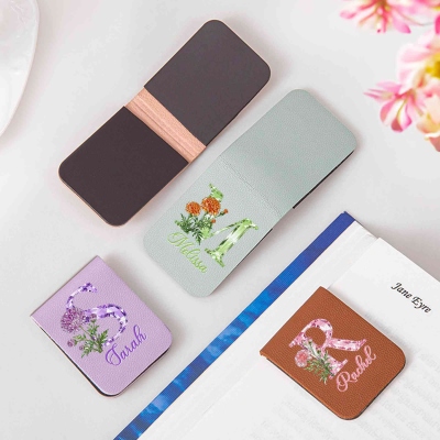 Magnetic Leather Bookmark