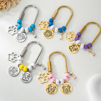 pet memorial keychain