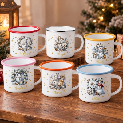 personalized enamel mug