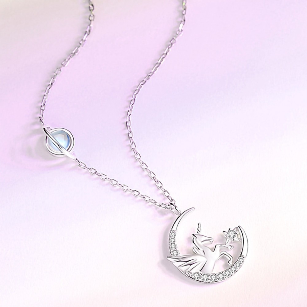 Unicorn Best Friend Bestie Necklace