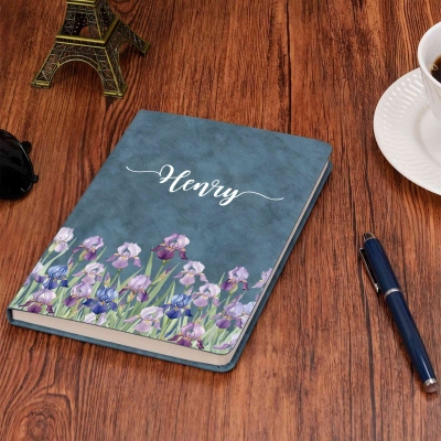 A5 notebook with name