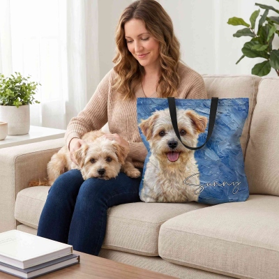 Custom name tote bag