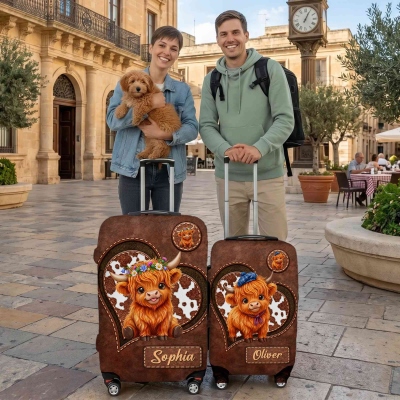 custom luggage wrap