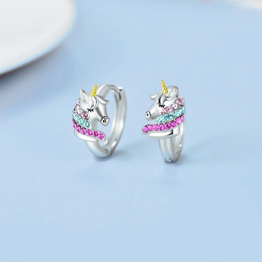 boucles d'oreilles licorne