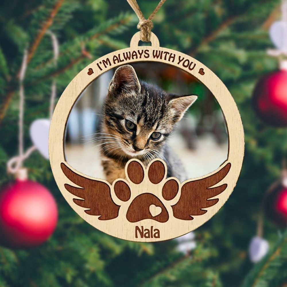 memorial wood ornament