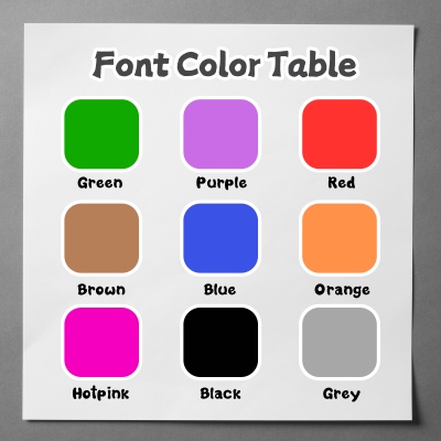 Schriftfarbe