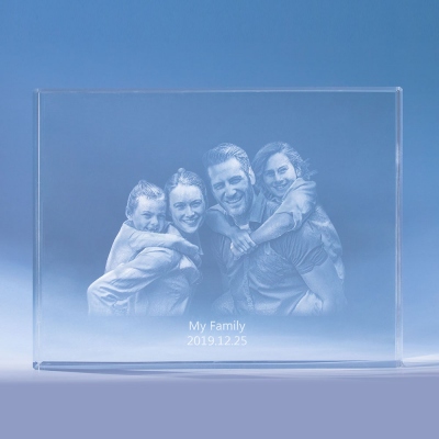 3D Crystal Photo Personalized Christmas Gifts With Your Own Photo