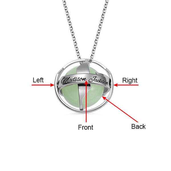 Colar Personalizado com Bola Luminoso