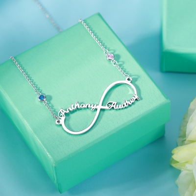infinity name necklace
