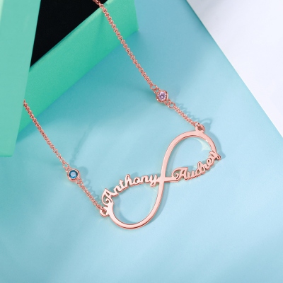 infinity name necklace