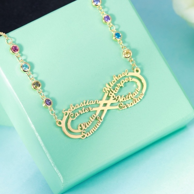 infinity name necklace