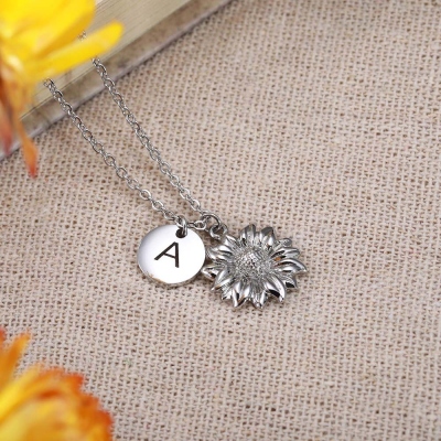 Sunflower necklace