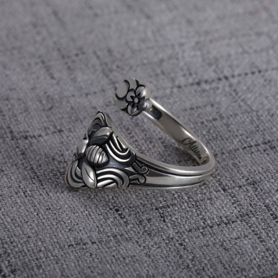 sterling silver spoon ring
