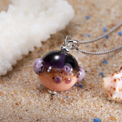 Beach glass necklace