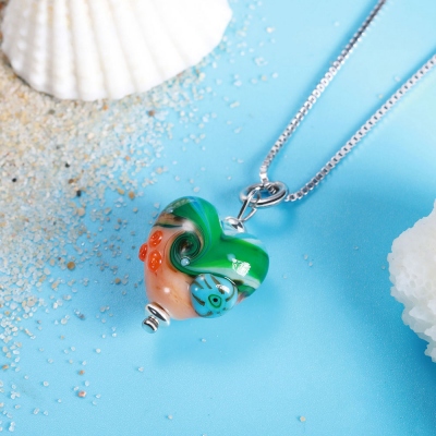 Beach glass necklace