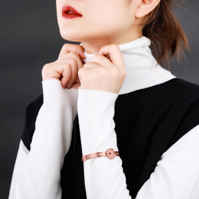 heart bracelet and key necklace