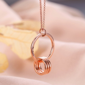 Personalized Name Family Necklace for Mother