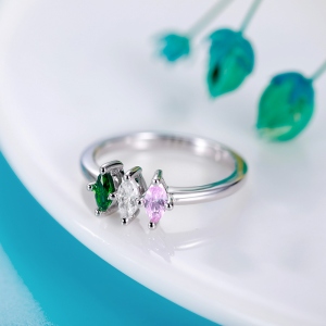 Personalized Birthstone Family Ring for Mother