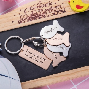 Personalized Fishing Keychain