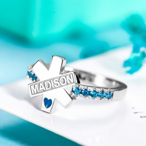 Start of Life EMS Symbol Ring Medical Gift
