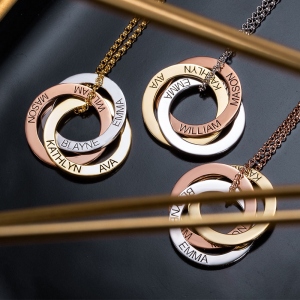 Personalisierte russische Ringkette
