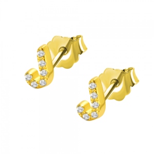 Personalized Initial Studs Alphabet Earrings 2 Pack