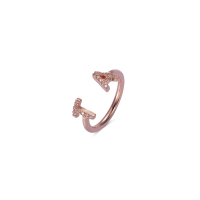 Personalized Initial Cuff Ring
