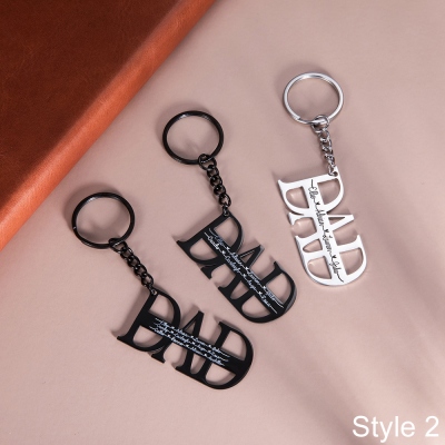 Custom Family Keychain Daddy Keychain Gift for Family