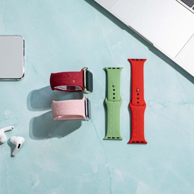 Personalized Name Silicone Watch Band for Apple Watch