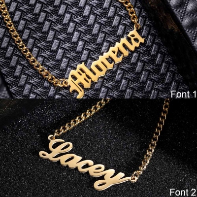 Personalized Name Plate Necklace