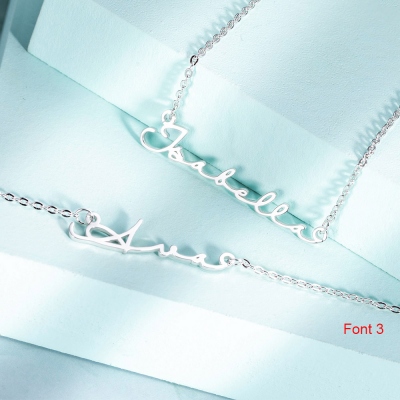 Personalized Name Necklace Multi-Font Styles