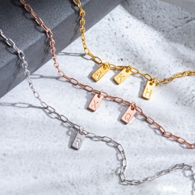 Personalized 1-3 Initials Necklace