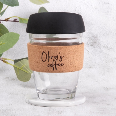 Tasse de voyage personnalisée réutilisable pour garder le café