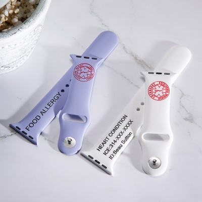 Personalized Replacement Medical Alert Apple Watch Band