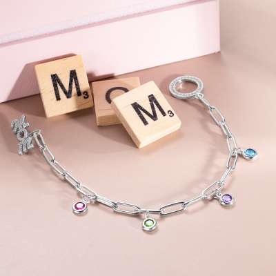 Personalized Birthstone Family Bracelet