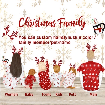 Personalized Family Christmas Ornament for Home