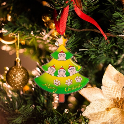 Personalized Christmas Hanging Ornament Family Decoration