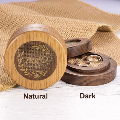 Personalized Wedding Ring Box for Lovers