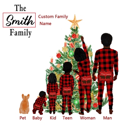 Custom Family Christmas Ornament